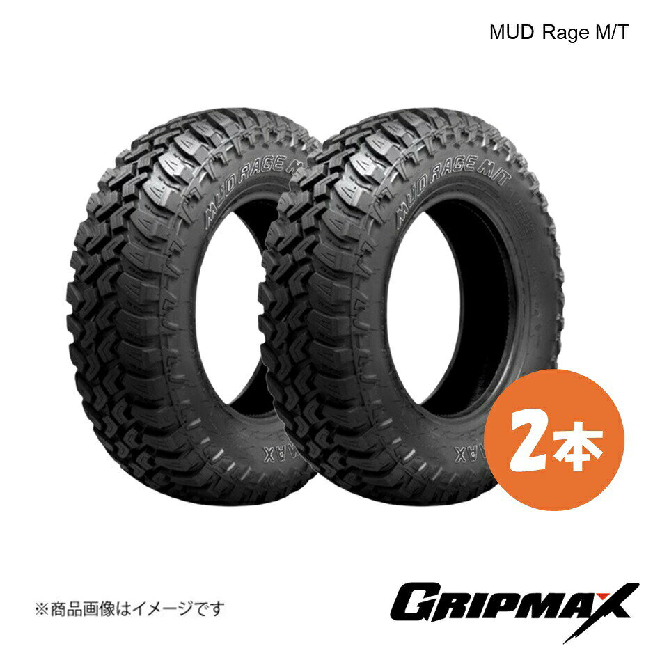 BRIDGESTONE - GRIPMAX/グリップマックス MUD Rage M/T タイヤ 2本 LT235/85R16 123/120Q OWL アウトラインホワイトレター