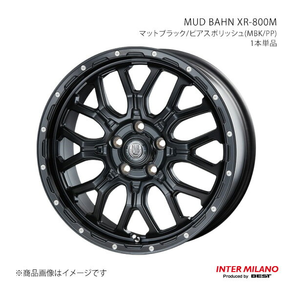 乐天商城 - INTER MILANO インターミラノ MUD BAHN XR-800M ホイール 1本単品【16×5.5J 5-139.7 INSET0 マットブラック/ピアスポリッシュ】