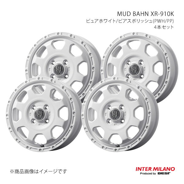 INTER MILANO インターミラノ MUD BAHN XR-910K ホイール 4本セット ムーヴ/ムーヴカスタム LA100系 2010/12〜2014/12【15×4.5J 4-100 INSET45 MBK/PP】