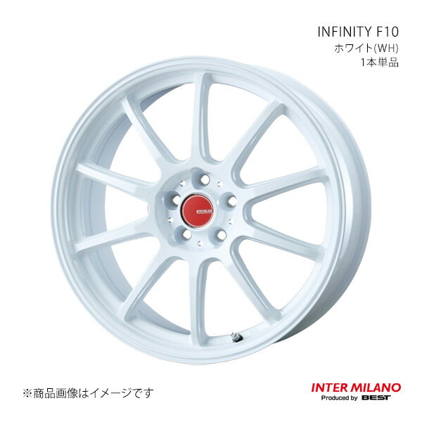 INTER MILANO インターミラノ INFINITY F10 ホイール 1本単品【18×8.0J 5-100 INSET45 ホワイト】