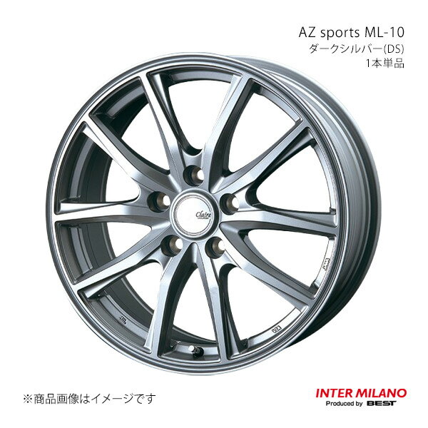 INTER MILANO インターミラノ CLAIRE GZ10 ホイール 1本単品 アクセラ/アクセラスポーツ BK系 2003/10〜2009/6【18×7.5J 5-114.3 INSET53 グロスブラック】