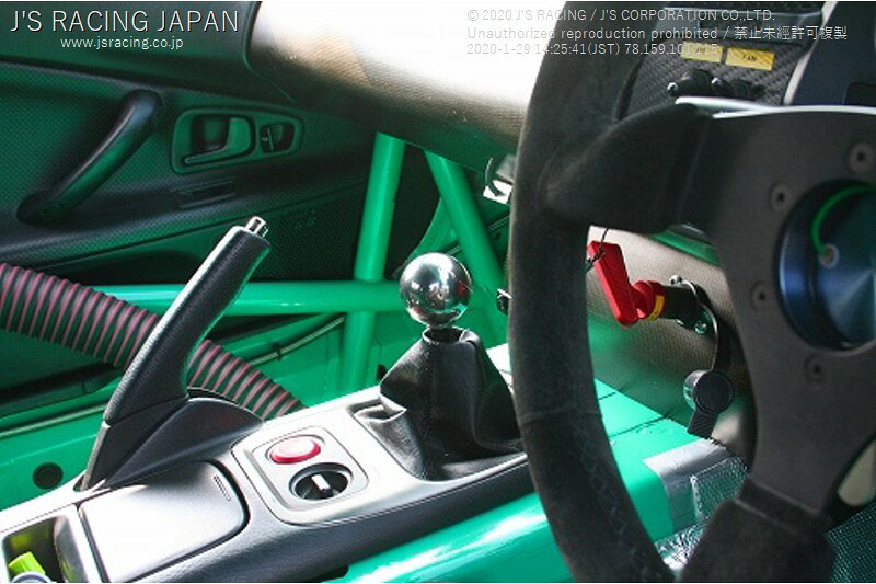 J'S RACING ジェイズレーシング チタンシフトノブ ポリッシュシルバー TSN-SL