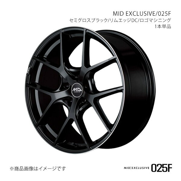 MIDエクスクルーシブ/025F アルミホイール1本【18×8.0J 5-114.3 INSET42 SBR】MID EXCLUSIVE/025F SA03880573420390