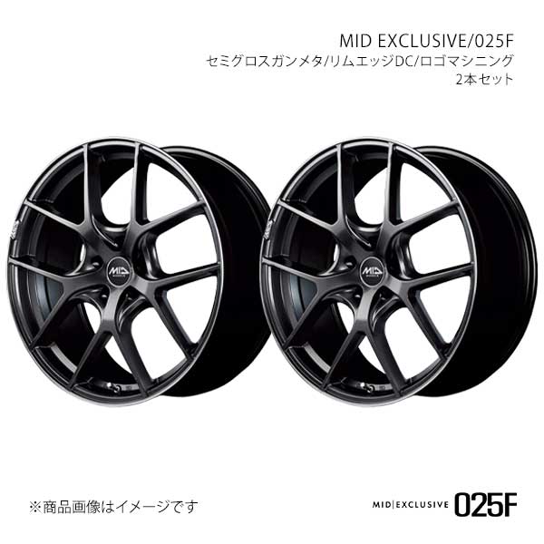 MID EXCLUSIVE/025F レガシィB4 BN9 2015/10〜2016/10 アルミホイール2本セット【17×7.0J 5-114.3 INSET48 SGD】SA0377057348FG20×2