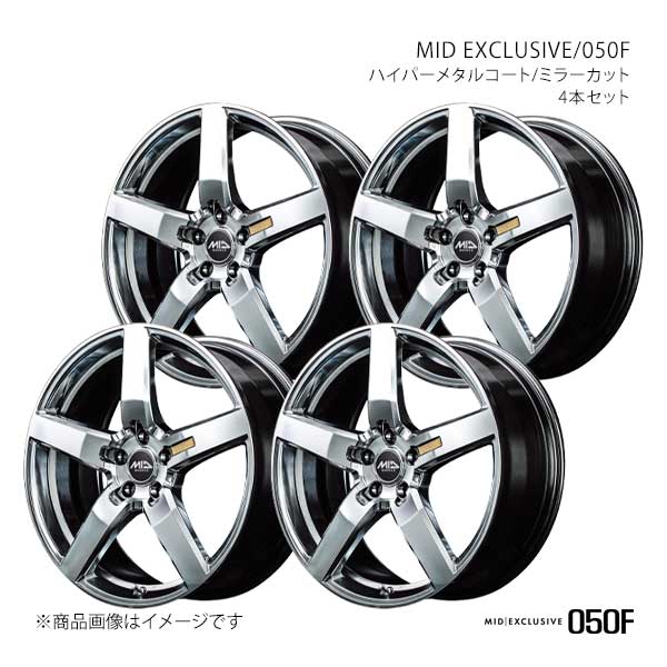 MID EXCLUSIVE/050F アベンシス 270系 アルミホイール4本セット【17×7.0J 5-114.3 INSET48 HMC】L60477057348HS50×4(2)