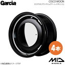 Garcia/CISCO MOON キャロル HB36S アルミホイール 4本セット 【15×4.5J 4-100 INSET45 セミグロスブラックリムヴァーレイポリッシュ】(2)