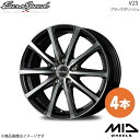 EuroSpeed/V25 デリカD:5(ROADESTCHAMONIX含む) CV5W 純正18インチ アルミホイール 4本セット 【17×7.0J 5-114.3 INSET38 ブラックポリッシュ】(2)