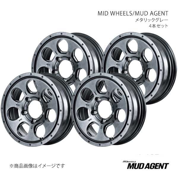 MID WHEELS/MUD AGENT ジムニー JB23W アルミホイール4本セット【16×5.5J 5-139.7 INSET22 MGR】L19A6555D322010N×4
