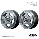 MID WHEELS/Garcia Chicago5 ミラ イース 300/310系 アルミホイール2本セット【15×4.5J 4-100 INSET45 メタリックグレー】
