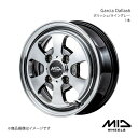 MID WHEELS/Garcia Dallas6 デイズ/デイズルークス B21W アルミホイール1本【15×4.5J 4-100 INSET45 セミグロスブラック/デュアルポリッシュ】(2)