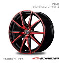 SCHNEIDER/DR-02 ステージア 35系 純正18インチ アルミホイール 1本 【17×7.0J 5-114.3 INSET38 ブラックポリッシュ+レッドクリア】(2)