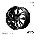 MID WHEELS/GLAIVE CX-8 KG系 アルミホイール1本【19×8.0J 5-114.3 INSET42 ダイヤモンドブラック/リムエッジ&アンダーカットDC】(2)
