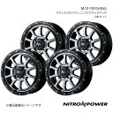 NITRO POWER/M10 PERSHING アトレーワゴン S300系 アルミホイール4本セット【14×4.5J 4-100 INSET45 ブラック/D...