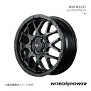 NITRO POWER/M28 BULLET ムーヴキャンバス LA800S/810S アルミホイール1本【15×5.0J 4-100 INSET48 セミグロスブラック】(2)