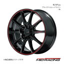 MID RACING/R25Plus シビック FL1 アルミホイール1本【18×7.5J 5-114.3 INSET50 ブラック/リムレッドライン】(2)