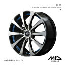 MID WHEELS/RX-01 ヤリス クロス 15系 アルミホイール1本【17×7.0J 5-114.3 INSET48 ブラックポリッシュ/アンダーカットブルー】(2)