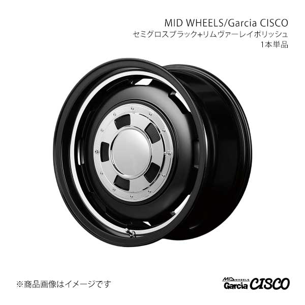 MID WHEELS/Garcia CISCO ソニカ L405S/L415S アルミホイール1本【15×4.5J 4-100 INSET45 SBV】Y26054543345WH20