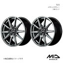 MID WHEELS/SLS IS 350 30系 アルミホイール2本セット【17×7.0J 5-114.3 INSET38 メタリックグレー】