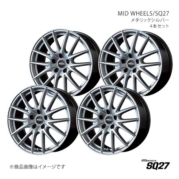 MID WHEELS/SQ27 レガシィB4 BM9 アルミホイール4本セット【17×7.0J 5-100 INSET50 MSI】M826770533500100×4
