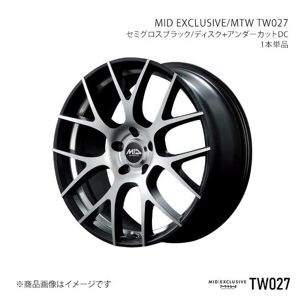MID���������롼����/MTW TW027 ����ߥۥ�����1�ܡ�18��7.0J 5-114.3 INSET40 SBD��MID EXCLUSIVE/MTW TW027 X18A870573400391��1