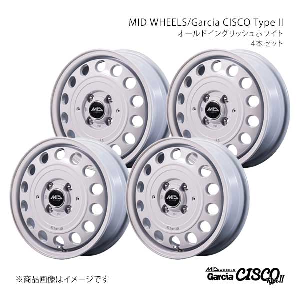 MID WHEELS/Garcia CISCO TypeII ミラジーノ L700S/L710S アルミホイール4本セット【14×4.5J 4-100 INSET45 EWH】D70644543345OWH0×4