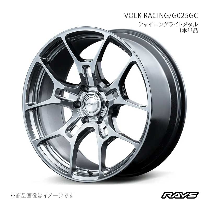 RAYS レイズ ボルクレーシング G025GC アルミホイール1本単品【22×10J 5-130 INSET25 SI】06872102548SI