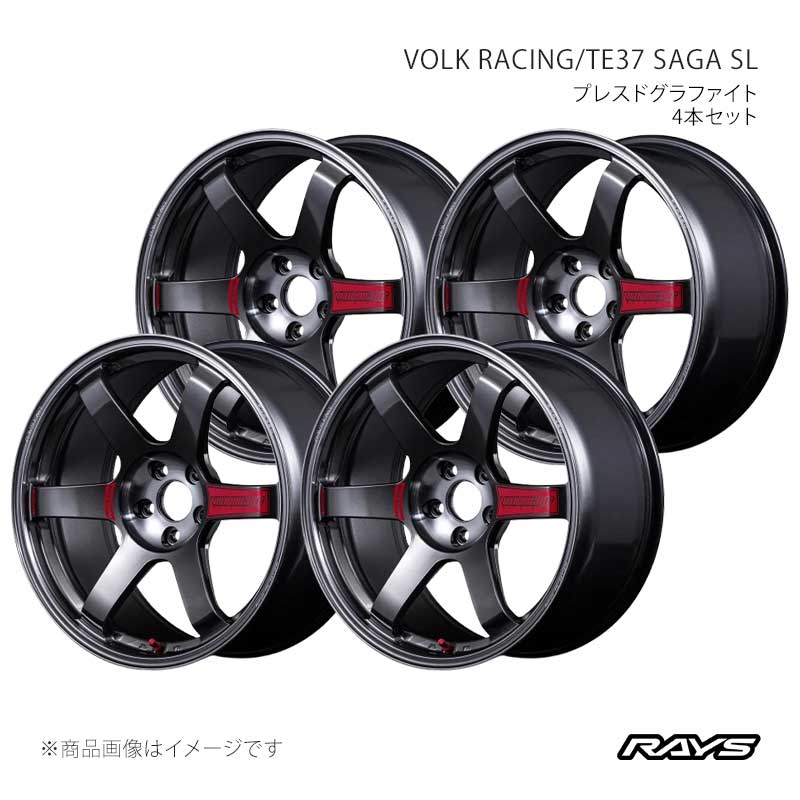 RAYS レイズ ボルクレーシング TE37 サーガSL アルミホイール4本セット【18×9.5J 5-120 INSET45 PG】06588954521PG×4
