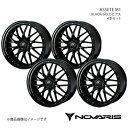 NOVARIS/ASSETE M1 アコードツアラー CW1/CW2 TYPE-S アルミホイール4本セット【18×7.5J 5-114.3 INSET53 BLACK/GOLDピアス】0041064×4