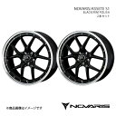NOVARIS/ASSETE S1 RX 20系 アルミホイール2本セット【19×8.0J 5-114.3 INSET35 BLACK/RIM POLISH】0041335×2(2)