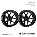 NOVARIS/ASSETE S1 クラウン 180系 4WD アルミホイール2本セット【19×8.0J 5-114.3 INSET45 BLACK/GOLDピアス】0041326×2(2)