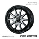 WEDS-ADVENTURE/MUD VANCE 06 パレット MK21S アルミホイール1本【15×4.5J 4-100 INSET45 MAT BLACK POLISH(マットブラックポリッシュ)】 0039809(2)