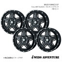 WEDS-ADVENTURE/MUD VANCE 07 フレアワゴン MM21S アルミホイール4本セット【14×4.5J 4-100 INSET45 FULL MAT BLACK】0040529×4(2)