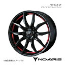 NOVARIS/ROHGUE VF アコードツアラー CW1/CW2 アルミホイール1本【17×7.0J 5-114.3 INSET53 ピアノブラック/レッドライン】 0040069(2)