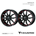 NOVARIS/ROHGUE VF CR-Z ZF1/ZF2 アルミホイール2本セット【17×7.0J 5-114.3 INSET47 ピアノブラック/レッドライン】0040067×2(2)