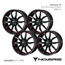NOVARIS/ROHGUE VF インプレッサWRX STI GDB アルミホイール4本セット【17×7.0J 5-114.3 INSET42 ピアノブラック/レッドライン】0040066×4(2)