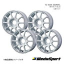 WedsSport/TC105X GRAVEL ウィッシュ 10系 アルミホイール4本セット【15×6.5J 5-100 INSET35 WHITE+BLUE LINE】0073944×4(2)