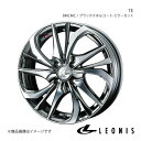 LEONIS/TE アクア K10系 4WD 純正タイヤサイズ(205/45-17) アルミホイール1本 【17×6.5J 4-100 INSET50 BMCMC(ブラックメタルコート/ミラーカット)】0038757(2)