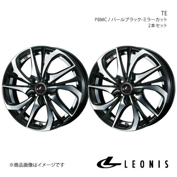 LEONIS/TE パッソ 30系 4WD +hana除く アルミホイール2本セット【15×5.5J 4-100 INSET43 PBMC】0038743×2