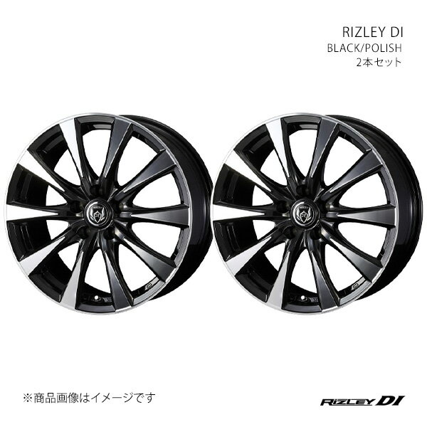 RIZLEY DI ライツレー ディーアイ シビック FC1・FK7 アルミホイール 2本セット 0040508×2【18×7.5J 5-114.3 INSET38 BKP】