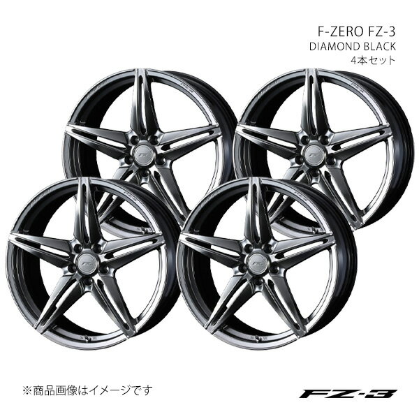 F-ZERO FZ-3 エフゼットスリー フェアレディZ RZ34/ノーマルキャリパー アルミホイール4本セット 0039470×4【20×8.5J 5-114.3 INSET38 DIAMOND BLACK】