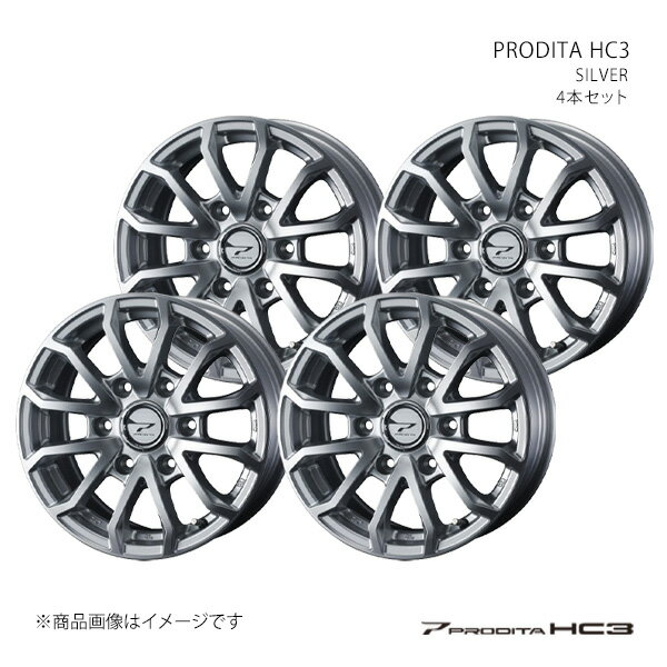 PRODITA HC3 プロディータ エッチシースリー ホイール 4本セット 0042498×4 【15×5.5J 6-139.7 INSET42 SILVER】