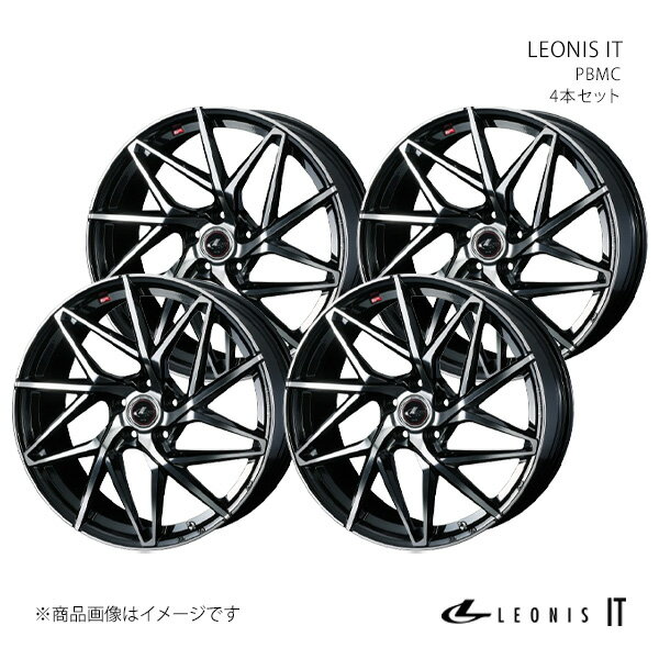 LEONIS IT デリカD:5 CV2W・4W/FF('09/12〜)・CV1W(〜'19/2)・5W/4WD アルミホイール 4本セット 0040625×4【19×8.0J 5-114.3 INSET43 PBMC】