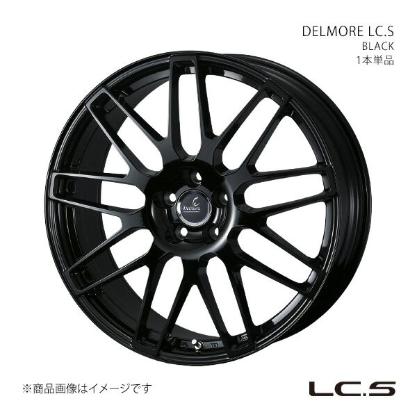 DELMORE LC.S エルシーエス カムリ AXVH70 アルミホイール1本単品 0042151【19×8.0J 5-114.3 INSET40 GLOSS BLACK グロスブラック】(2)