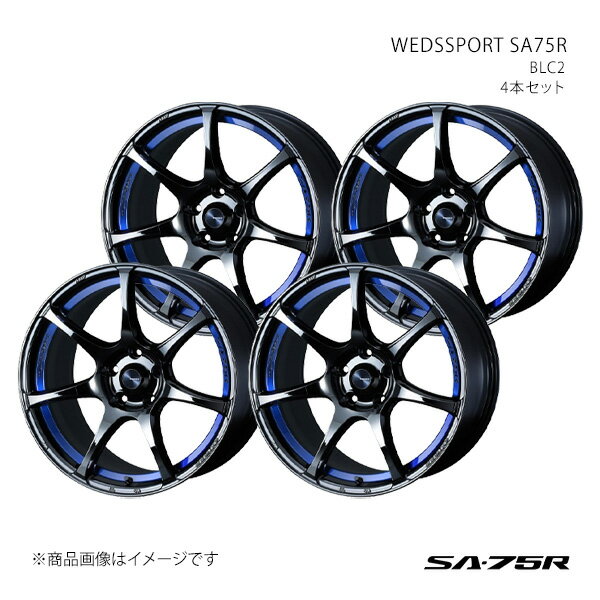 SA75R インプレッサWRX STI GRF・GVF(2ポットキャリパー) アルミホイール4本セット 0074041×4【17×7.5J 5-114.3 INSET45 BLC2】