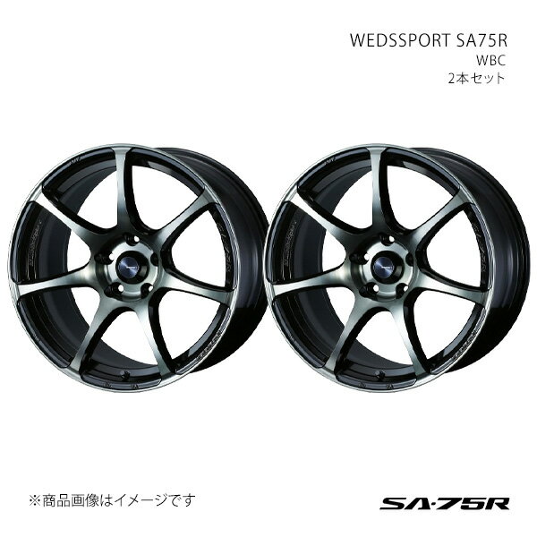 SA75R シルビア S15 アルミホイール2本セット 0073988×2【18×8.5J 5-114.3 INSET35 WBC】