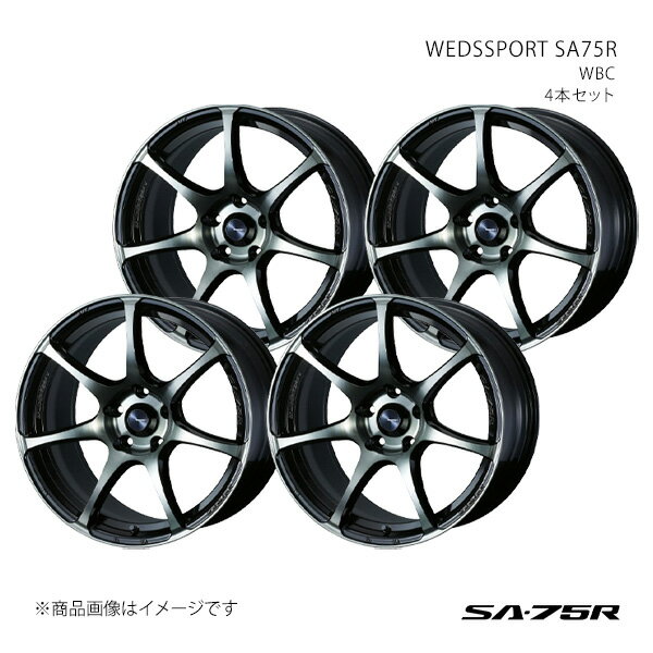 SA75R シルビア S15 アルミホイール4本セット 0073984×4【18×7.5J 5-114.3 INSET35 WBC】