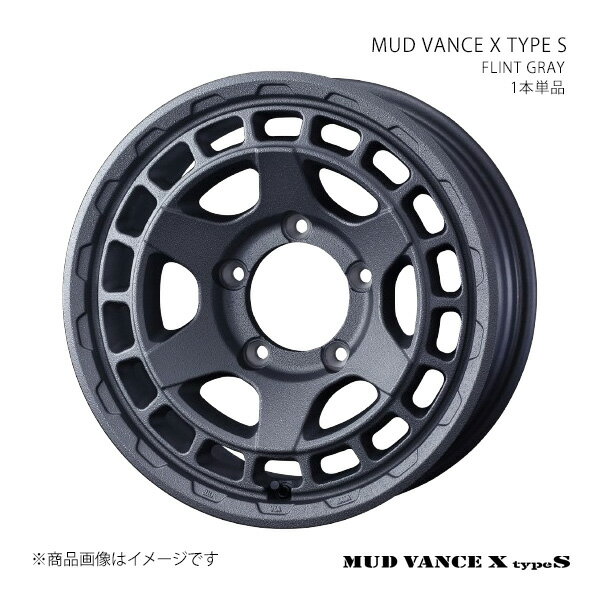 MUD VANCE X TYPE S マッドヴァンス エックス タイプエス ホイール 1本単品 0041607 【14×5.0J 4-114.3 INSET42 FLINT GRAY】