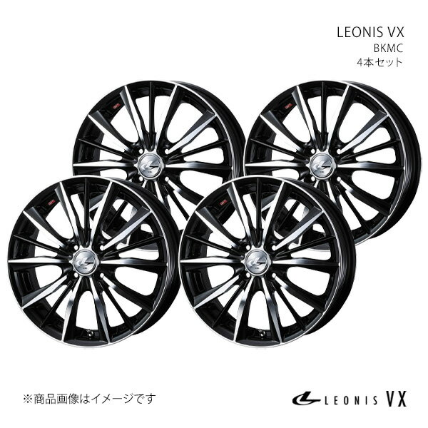 LEONIS VX レオニス ブイエックス ホイール 4本セット 0033235×4 【15×4.5J 4-100 INSET45 BKMC】