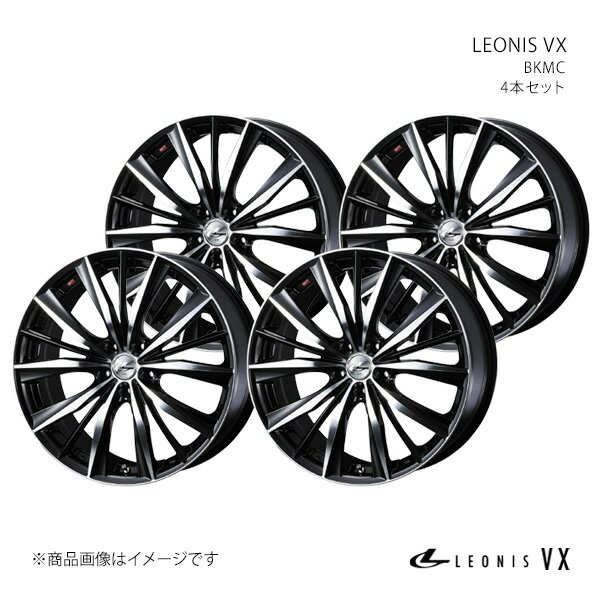 LEONIS VX クラウン 210系/FR(4ポットキャリパー除く) アルミホイール 4本セット 0033280×4【18×8J 5-114.3 INSET42 BKMC】