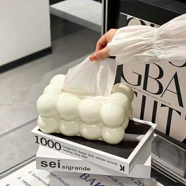 ソフトパック 雲 ティッシュケース ティッシュホルダー ティッシュ入れ ティッシュボックス ティッシュ ティッシュペーパー ティッシュカバー ソフトパックティッシュ ティッシュボックスケース かわいい 北欧 くも コンパクト [3]